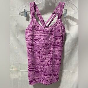 Athleta Women's Strappy Tank Built In Bra Lift You Up Medium‎